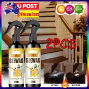 2PCS 120ML Natural Micro-Molecularized Beeswax Spray Furniture Polish Cleaner AT