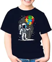 [Generic] Astronaut Balloon Autism Awareness Space Autistic Astronomy Kids Shirt Girl Boy