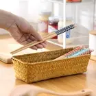5/10pairs Natural Bamboo Chopsticks Safety And Health Reusable Printed Table _SE