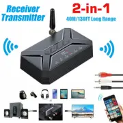DC 5V Bluetooth Transmitter Receiver For TV Home Car Stereo Audio Adapter w