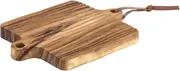 Davis & Waddell Sahara Acacia Wood Rectangular Cutting Board with Double Handles, 35 cm x 25 cm