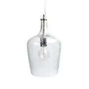 Lily Glass Shade Hanging Pendant Lamp - Clear