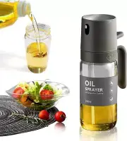 2PACK Oil Spray Bottle,8.5oz Glass Oil Spray Bottle Mister,Cooking Oil