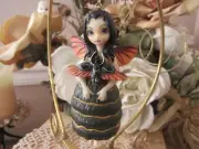 JASMINE BECKET GRIFFITH Strangeling BEETLE WING FAIRY FIGURINE ORNAMENT NEW
