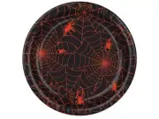 Wholesale Spider Web Paper Plates 96 pcs Beistle Halloween Bulk Party Supplies