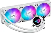 ASUS ROG Strix LC III 360 ARGB White Edition All-in-one CPU Liquid Cooler with 360° rotatable Water Block, Asetek’s New Gen7 v2 Pump, Premium ROG ARGB Fans, and 10+ Custom Aura Lighting Effects
