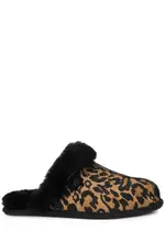 Ugg Scuffette II Panther-print Calf Hair Slippers - Leopard - 7 7
