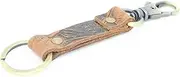 [JJNUSA] Leather Key Chain Genuine Leather Key Chain Ring Fob, Swivel Clasp Attaches to Belt Loops …