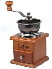 Accessotech Coffee Bean Spice Vintage Style Hand Grinder Wooden Kitchen Accessories Fresh