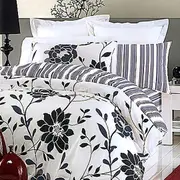 Belmondo Monique Reversible Quilt Cover Set + Fitted Sheet King