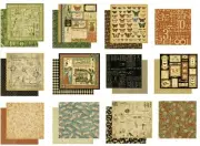 Graphic 45 Olde Curiosity Shoppe 12" Cardstock PICK Bazaar Oddities Apothecary