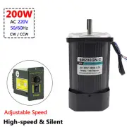 Micro 200W AC 220V Silent Adjustable High Speed Motor 12mm Shaft 1400RPM 2800RPM