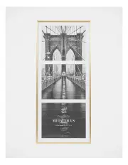 [Cooper & Co] Metal 3 Slot Collage Photo Frame 20x25cm in Gold