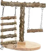 EXAOMBLE Climbing Ladder Stand Multi Bird Cage Play Gym for Climbing and Chewing for Home Office and Pet Shops Easy Installation