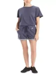 Josie Natori Women's Chi French Terry Shorts Blue Size XL