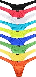 [iKingsky] Men's Stretch Thong Underwear Sexy Low Rise T-Back Men Underwear