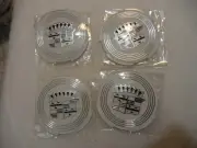 1959 59 Cadillac Eldorado hubcap white center medallions (4) - NEW