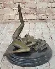 Art Deco Sculpture Nude Woman Girl Erotic Female Body Bronze Statue SALE