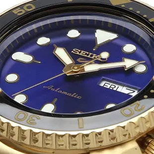 現貨 SEIKO SRPK20 精工5號 機械錶 42.5mm 日本製 藍色面盤 金色錶帶 男錶女錶