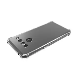 適用 LG V50 ThinQ 5G手機殼四角防摔LMV500EM手機套透明套鋼化膜