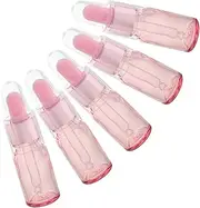 ADOCARN 5pcs Travel Glass Essential Oil Bottles with Pipette Dropper and Dust Cover Refillable Liquid Containers for Oils Compact and Stylish for Go Use