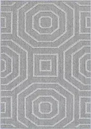 Suri Ash Geometric Flatweave Rug