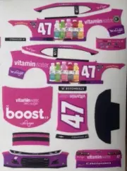 Custom 2023 Ricky Stenhouse #47 Vit Water 1/64 Scale NASCAR Peel & Stick Decals