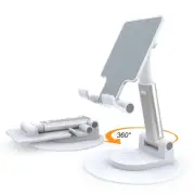 Cell Phone Stand for Desk Swivel, Phone Holder Stand Foldable, Portable Hands...