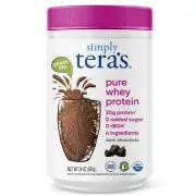 Simply tera's Pure Whey Protein Powder - Chocolate Protein Powder Clean & Gra...