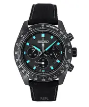Seiko Prospex Black Series Night Vision Speedtimer Chronograph Black Dial Solar SSC923P1 100M Men's Watch