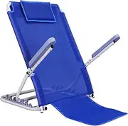 Back Rest Lumbar Support Back Rest,Folding Bed Backrest Support Stainless Steel Tubes Folding Backrest with Breathable Mesh Bed Backrest for The Elderly Adjustable Sit-up Back Rest