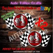 Holden Checker Flag Decal Sticker X2 Car Truck Toolbox Man Cave Stickers