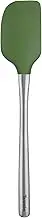 Tovolo Flex-Core Stainless Steel Handled Spatula Heat-Resistant & BPA-Free Silicone Turner Head, Cast Iron & Non-Stick Cookware, Dishwasher-Safe, Pesto