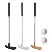 Mini Golf Putter Zinc Alloy Head Golf Clubs Stainless Steel Shaft TPR Grip+2Ball