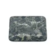 Tsunami Stone Amazing Pendant Bead | 35x25x7.5mm | Green, Black | 1 Bead |