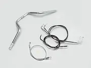 H716-073C European Type 4 Handle Set, Chrome Plated