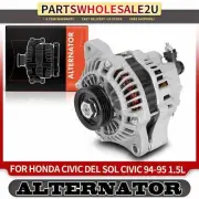 Alternator for Honda Civic 1994-1995 Civic Del Sol 70 Amp 12 Volt CCW 4-Groove (for: Honda Civic)