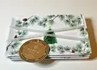 Aspen Set of 4 Melamine Plates Appetiser Dishes Christmas Tree Star Pine Cones