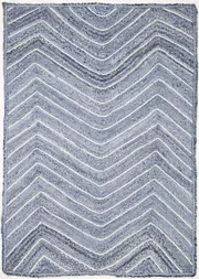 Artisan Murano Chevron Denim Jute Rug