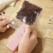 2-in-1 Mini Heat Sealer & Vacuum Machine - Portable Handheld Plastic Bag Sealer