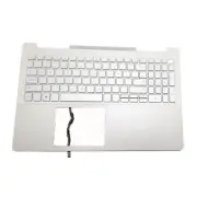 Silver Palmrest Backlit Keyboard 0PJ1JN For Dell Inspiron 15 7591 Upper Case US