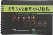 Gatuida Nail Art Practice Book Blank Drawing Exercise Template for Beginners Portable Manicure Learning to Unlock Creativity and Master Nail Design Skills