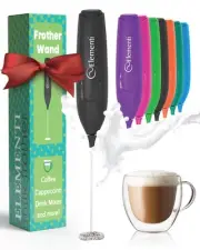 Powerful Frother Wand – Lightweight Milk Frother & Drink Mixer Handheld, Matc...