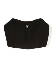 Logo pattern corset IT40,IT44,IT42,IT38,IT36 Black/off-white