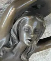Figurine Bronze Sculpture Vienna Signed Bergman Nude Chained Handcrafted Art NR
