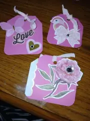 Cute Pink Tags Junk Journal Scrapbook Usa