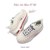 Nike 休閒鞋 Air Max 97 SE 米白 紅 串標 女鞋 氣墊 復古慢跑鞋 【ACS】 DC4013-001