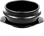 Dolsot Bibimbap Stoneware Bowl, Korean Ceramic Pot for Cooking Soup, Donabe Pot from Ttukbaegi, and Stew Pot with Tray.,1500ml