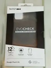New Tech21 Evo Check Series Gel Case for Google Pixel 4 XL - Smokey Black