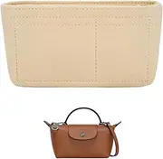 [Ruinous] Bag for Longchamp Bag Organiser, Bag Organiser Insert for Longchamp Mini Bag Organiser, Organizer Suitable for Longchamp Le Pliage Fits Mini Size, Keeps Tote Handbags Shaped & Neat